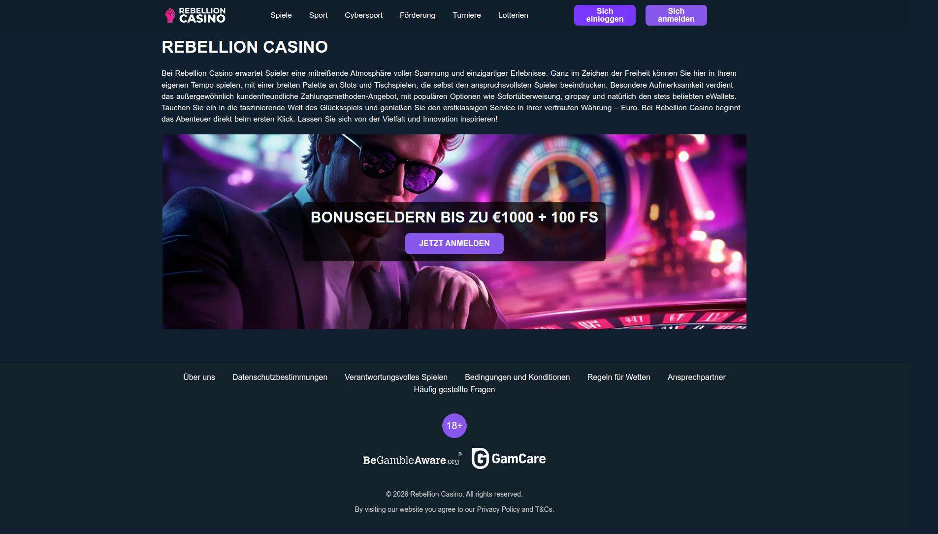 Kundensupport bei Rebellion Casino: Effizienz und Erreichbarkeit