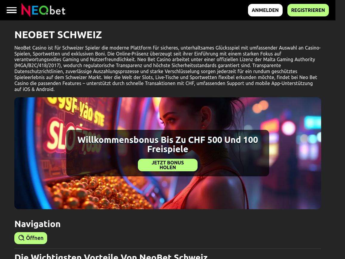 Mobile Casino Erfahrung bei Neo Bet
