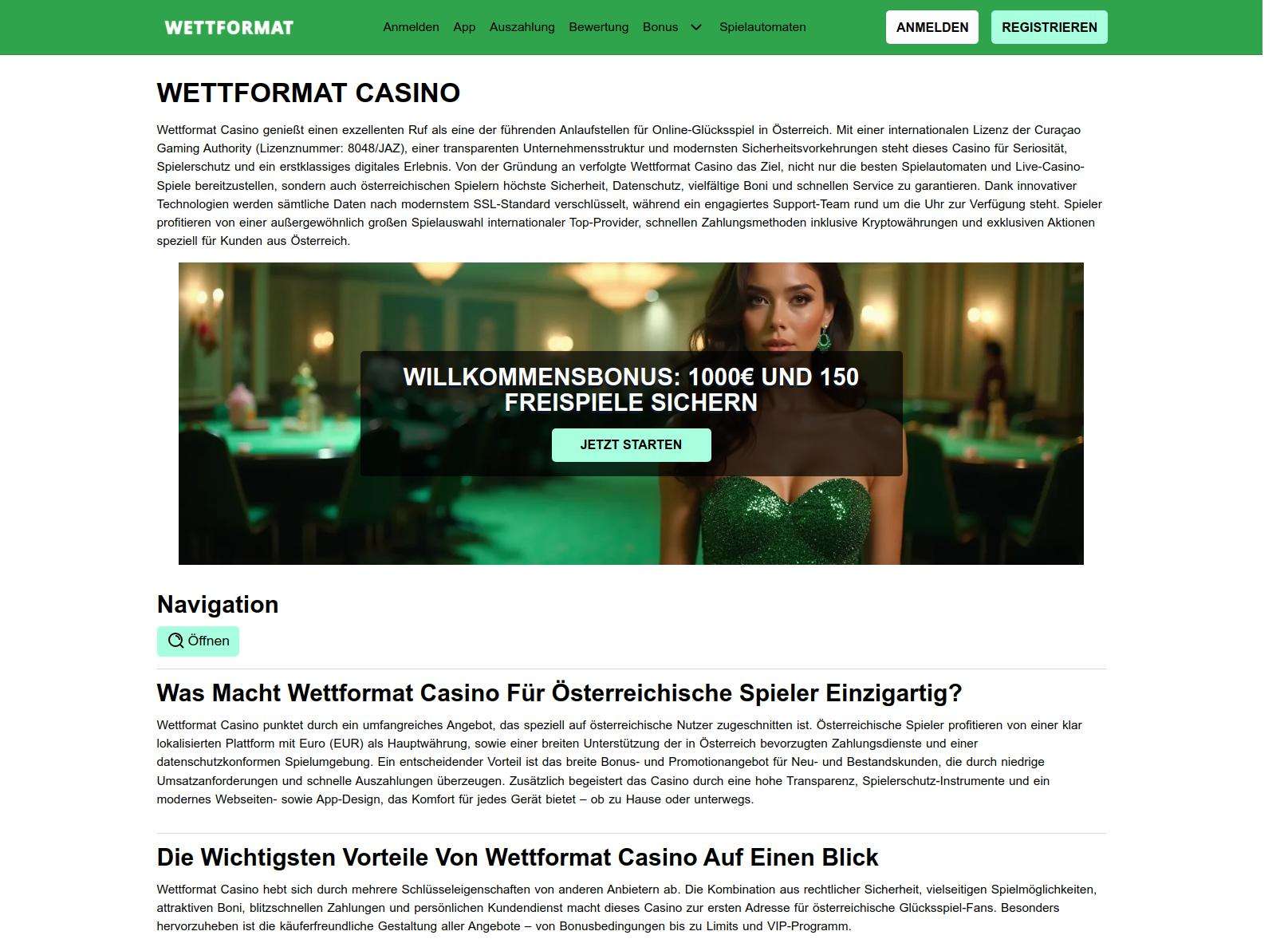 Kundensupport-Optionen und -Qualität bei Wettformat Casino