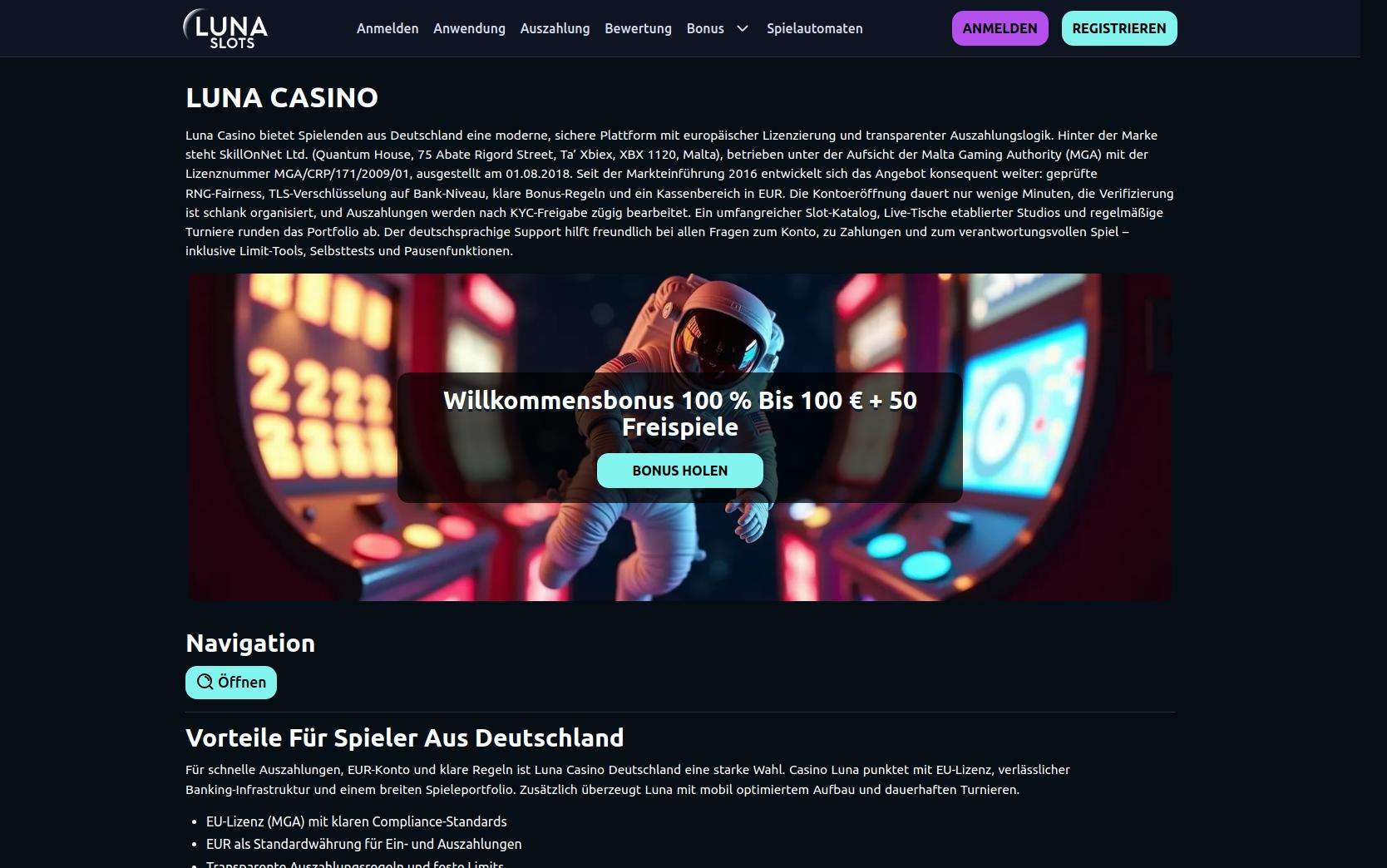 Kundensupport bei Luna Slots Casino: Erreichbarkeit und Qualität des Service